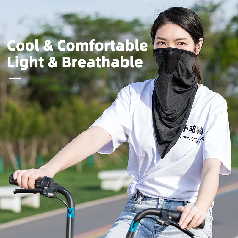 ROCKBROS велосипедная маска для лица шарф езды на велосипеде летняя бандана Защита