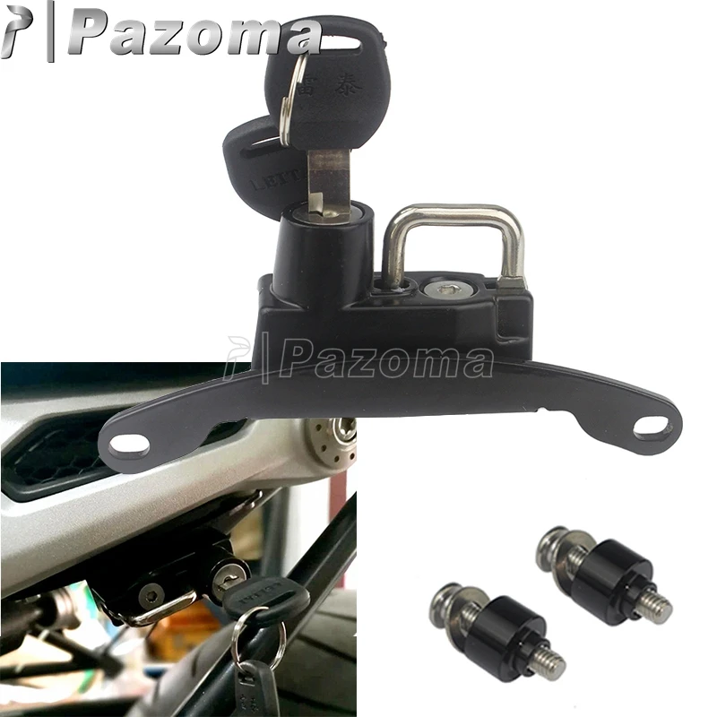 Левая сторона черный мотоциклетный шлем замок автомобильный Стайлинг крюк с 2