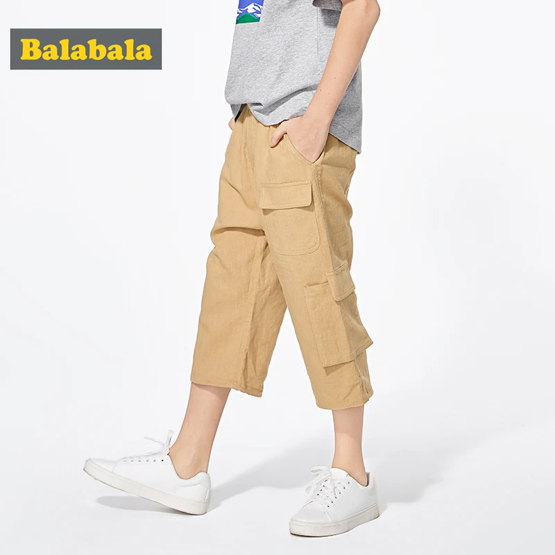 Детские брюки Balabala для мальчиков модная летняя одежда детей 2020 свободные