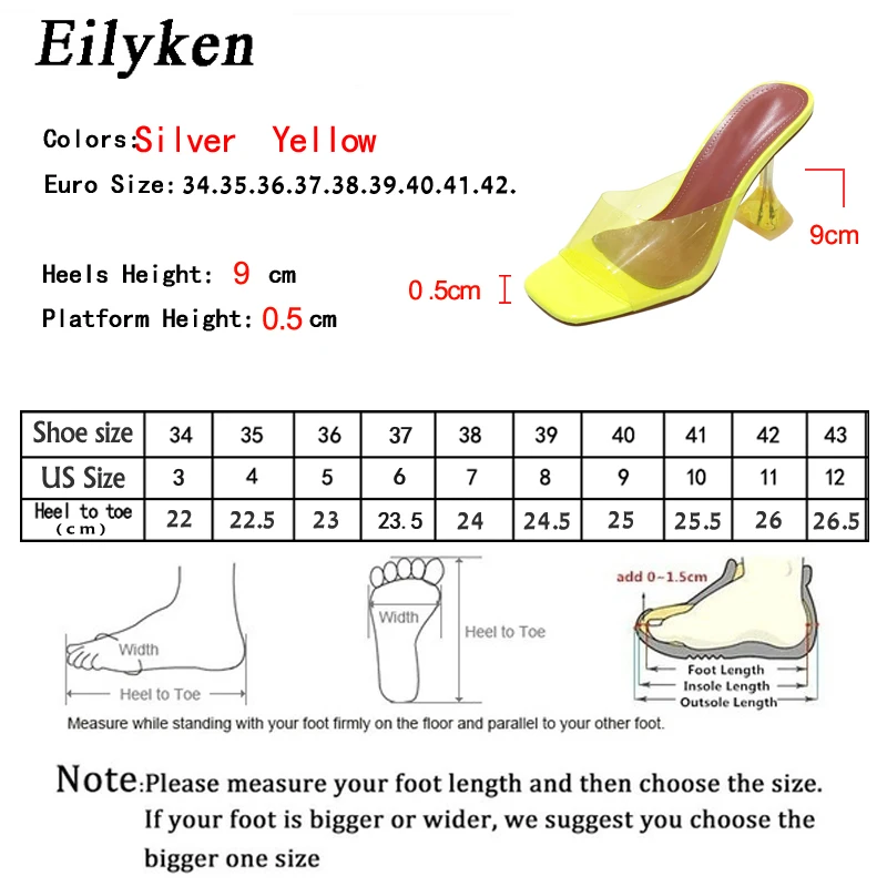 Eilyken; Новинка года; дизайнерские прозрачные тапочки из ПВХ; Высокий каблук из плексигласа; Летняя женская обувь для вечеринок с прозрачными ремешками