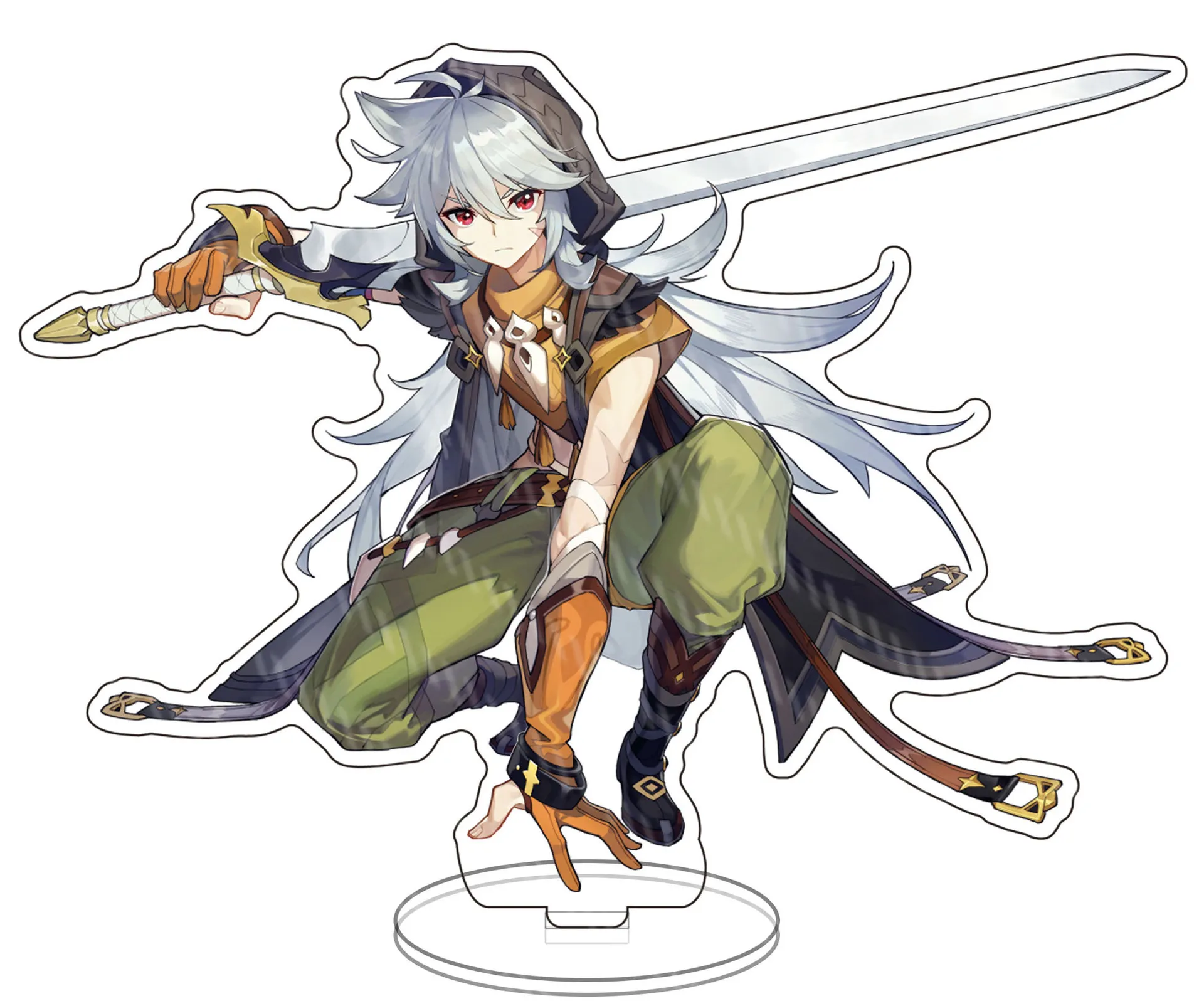 

Anime Figure genshin impact Yuanshen Cartoon Characters account Decoration Stand Plate Acrylic Student Birthday Gift Card