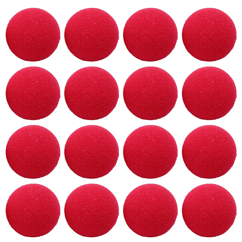 

40pcs Clown Noses Durable Fine Good Party Costume Accessory Professional Red Nose Clown Performance Prop