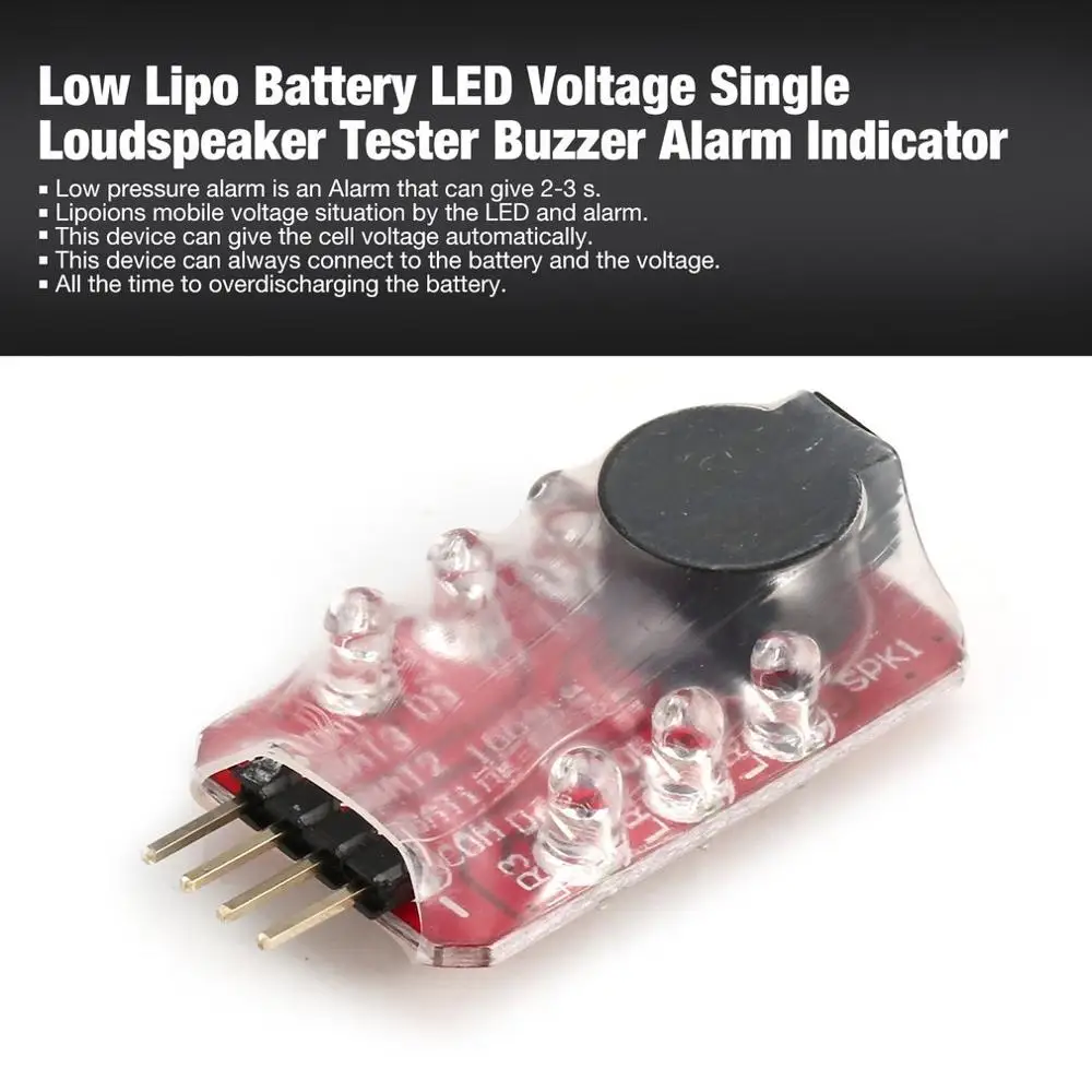 1 шт низкая Lipo Батарея светодиодный Напряжение метр тестер звуковой сигнал