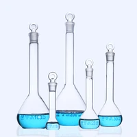 2pcslot 1 2000ml clear lab measuring volumetric flask quantitative shaker pyknowmeter laboratory equipment