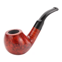 briar tobacco pipe smoking herb smoke wooden grain pipes classic briar bent tobacco wood pipe for smoking accessories erliao