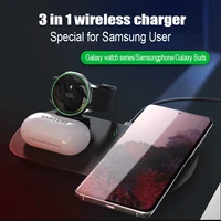3 in 1 wireless charger for samsung galaxy watch galaxy buds galaxy s21s20s10note20note10 fast wireless charging station