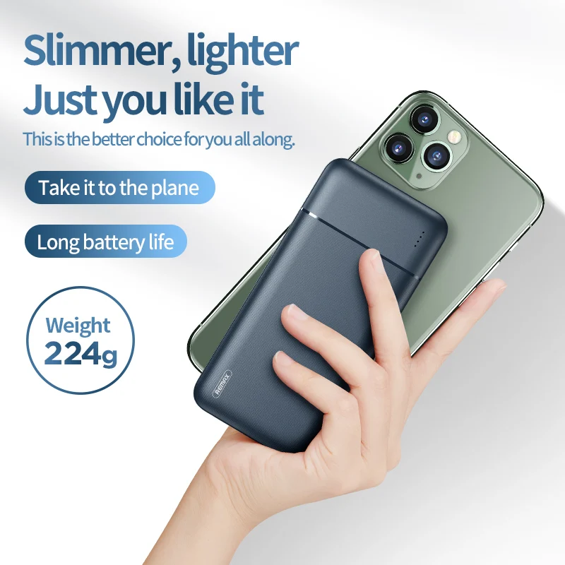Remax Power Banks 3 External Battery Bank Quick Charge Fast Powerbank 10000mAh With USB Type C for Mobile Phone | Мобильные телефоны