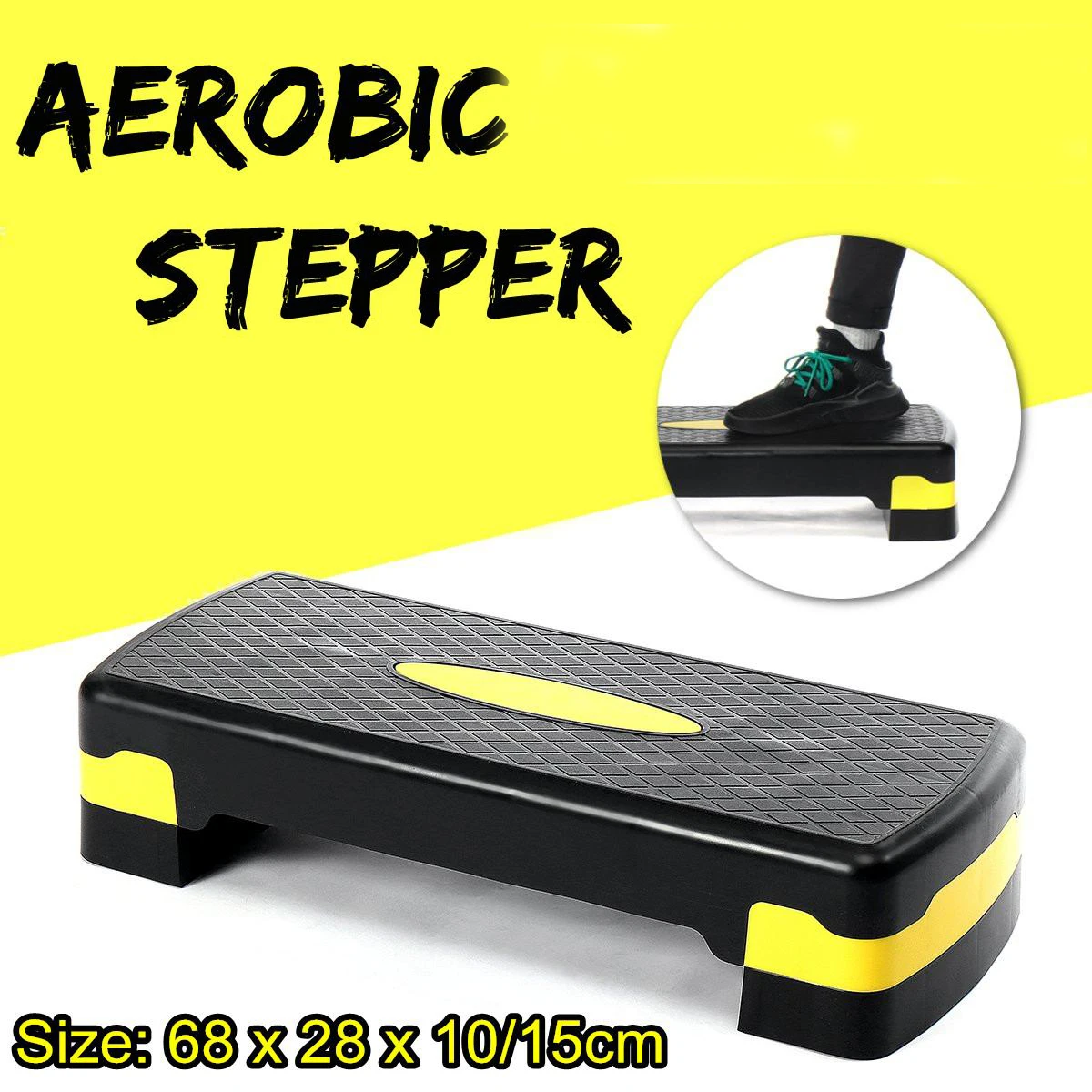 

Exercise stepper elliptical trainer running machine Fitness aerobic step platform Workout stepper treadmill pedal