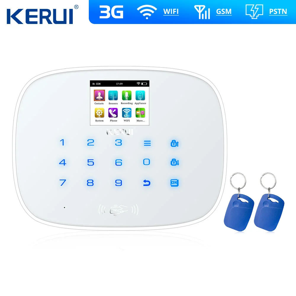 W193 3g 4G wifi PSTN GSM SMS домашняя охранная сигнализация lcd GSM SMS сенсорный экран сигнализация домашняя охранная система Контроль приложения