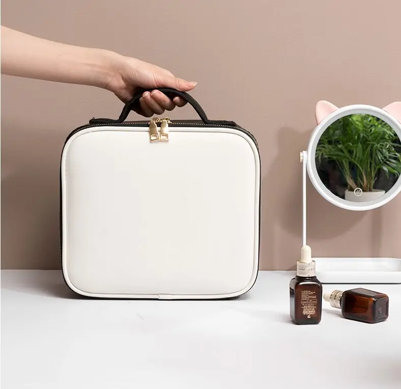 2020New органайзер для профессионального макияжа косметичка Bolso Mujer косметичка PU большой емкости чехол для хранения Чемодан с множеством отсеков