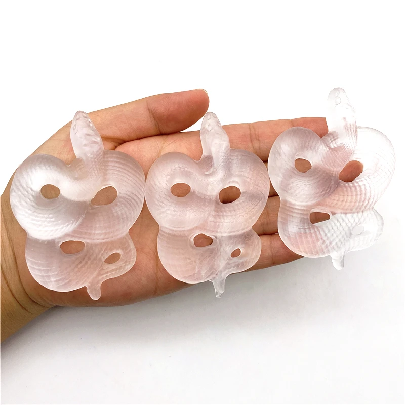 

Милые натуральные белые селенитные кристаллы змеи, ручная работа, искусственные кристаллы