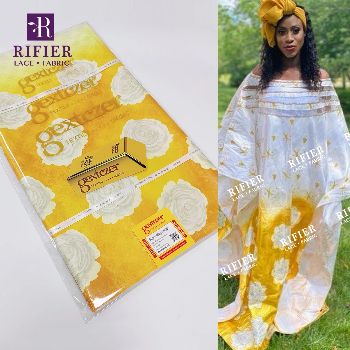 Африканский принт базин богатая ткань с цветочным узором Блестящий богатый Gextczer