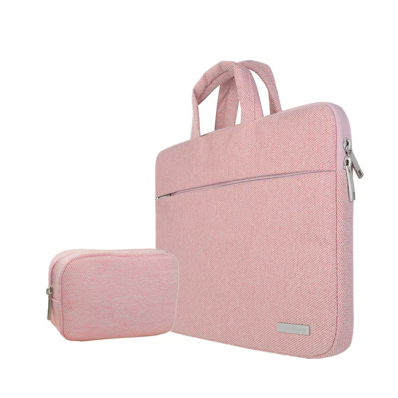 Pink with small bag 1" 14" 1" чехол для ноутбука, мягкая сумка для ноутбука Dell lenovo Toshiba hp ASUS acer 11 12 дюймов 15,6 дюймов, мужской чехол для переноски - Цвет: Pink with small bag