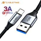 Кабель CABLETIME USB C для Samsung S20 S10 Xiaomi 3A, кабель для быстрой зарядки и передачи данных для Redmi note 7 USBC Type-C, кабель C004
