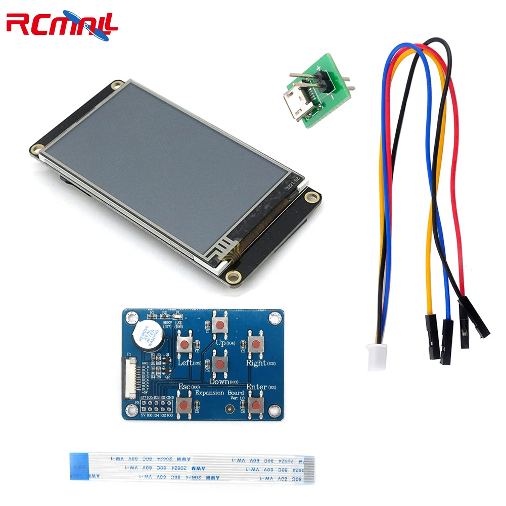 Nextion Улучшенный 3,2 'USART HMI ЖК сенсорный экран 400*240 экран панель NX4024K032 с I/O расширенной расширительной платой