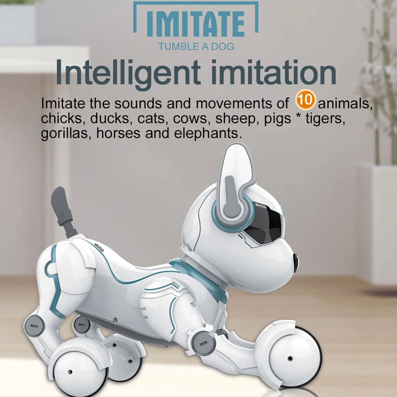 Голосовое управление Leidy Dog животное Робот Игрушки JXD A001 полная функция реалистичные Роботизированные Игрушки Для Собак