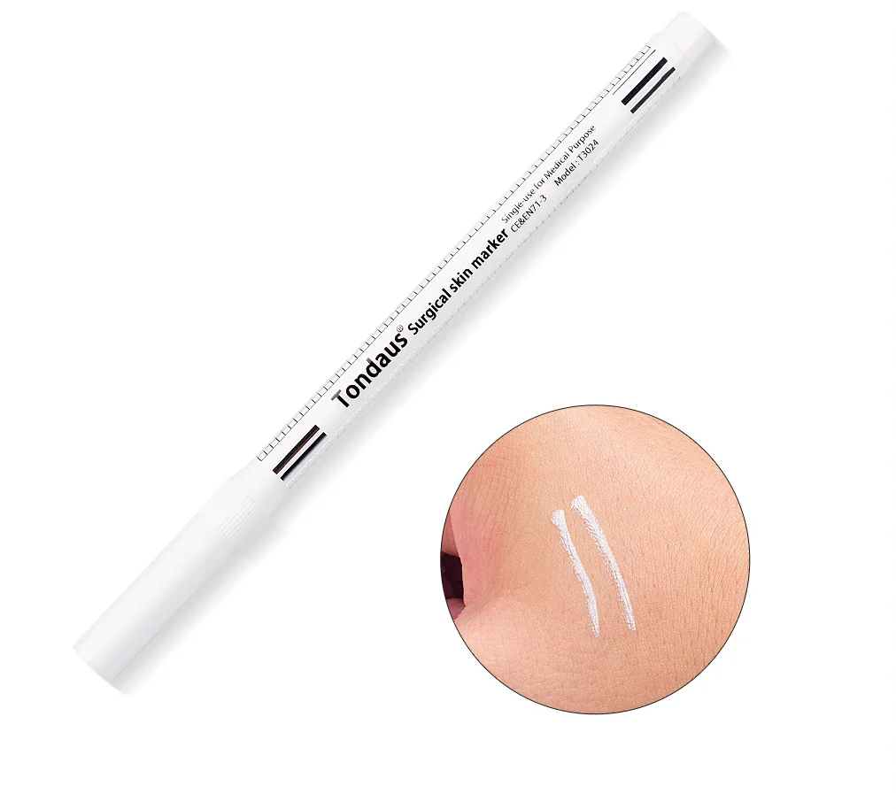 

1pc Microblading Supplies Tattoo Marker Pen Permanent Makeup Accessories White Surgical Skin Marker Pen for Eyebrow Scribe Tool