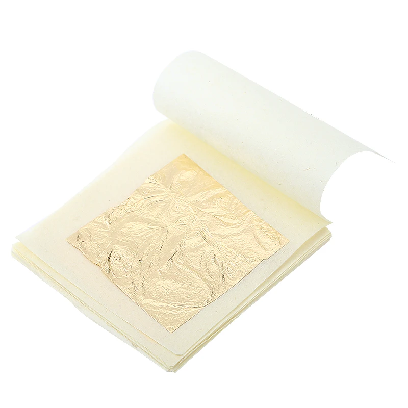 10 листов чистый 24 K лист из золотой фольги анти-старения позолота 43 3x43 3 мм для