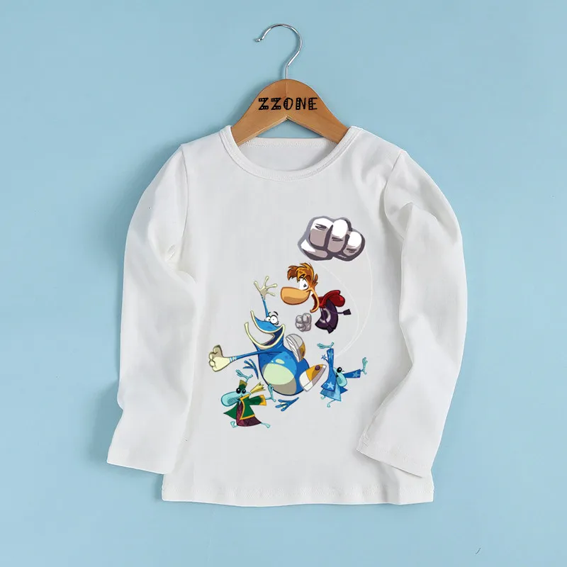 Футболка с длинным рукавом для мальчиков и девочек рисунком героев мультфильмов