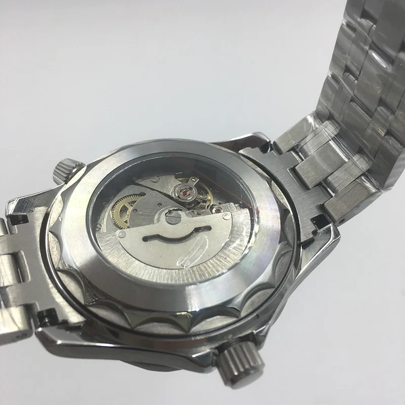 007 автоматические механические часы с черным циферблатом мужские керамические