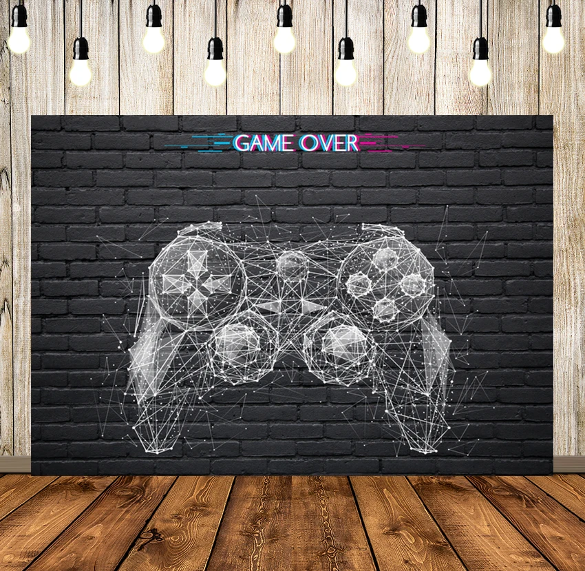 

Game Theme Party Gamepad Photozone Photo Backgrounds Baby Kid Birthday Photo Backdrops Photophones for Photozone Photo Studio