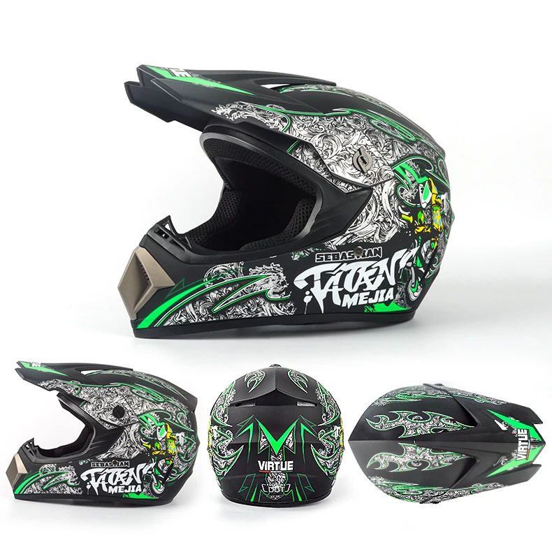 Профессиональный Гоночный Кроссовый шлем hors route Casque Moto Capacete Moto Casco внедорожный мультяшный детский мотоциклетный шлем