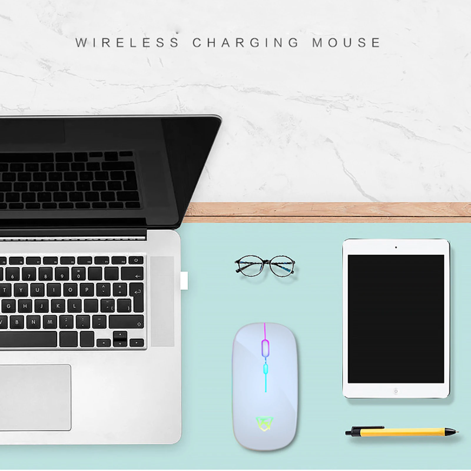 

Wireless Mouse Bluetooth RGB Rechargeable Mouse Wireless Computer Silent Mause LED Backlit Ergonomic Gaming Mouse For Laptop PC