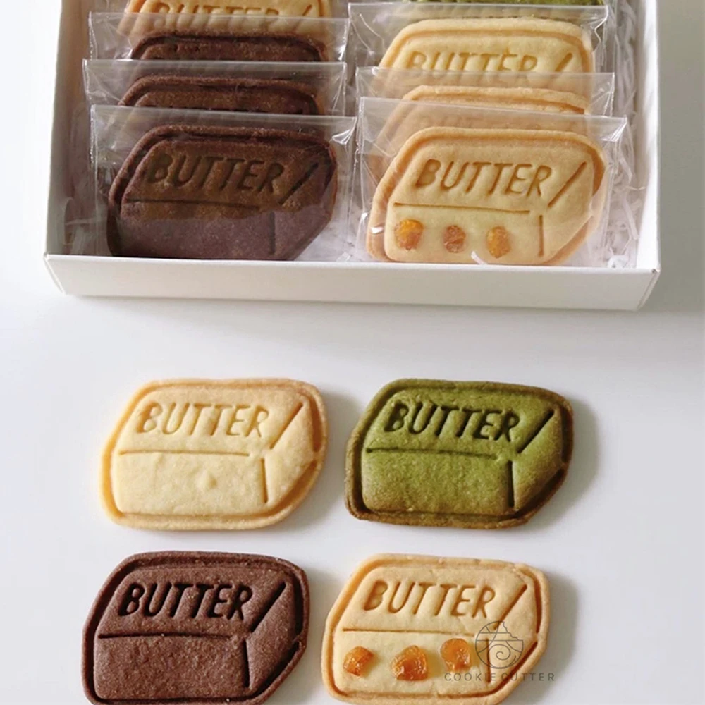 

1Pc Cute Butter Square Shape Biscuit Mold Stamp Mold Fondant Embossed Cutter DIY Cake Decoration Tools Baking Accessories