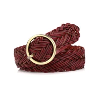 maikun fashion pin buckle woven belt for women all match ladies decorative belt for jeans and skirts