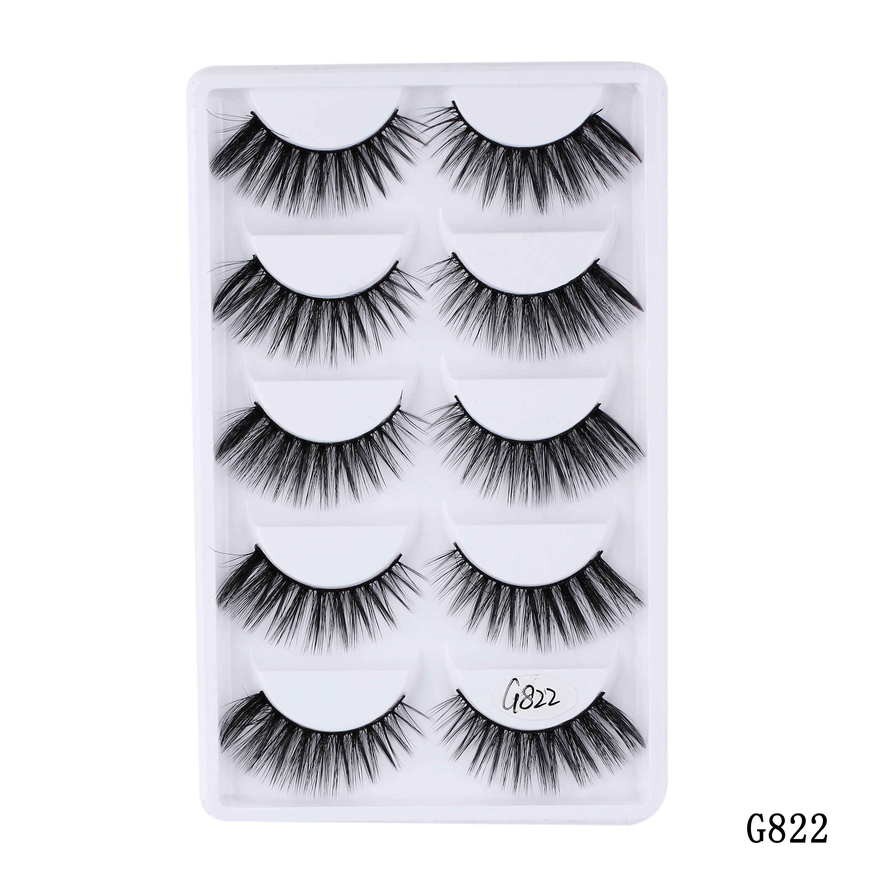 5 пар/набор 3D мягкой искусственной норки волосы Накладные ресницы натуральный грязный ресницы крест-накрест тонкими пушистые ресницы расширение инструменты для макияжа глаз