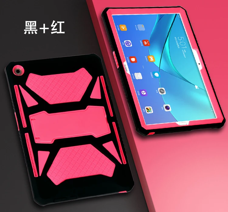 black pink Сверхпрочный защитный чехол для huawei MediaPad M5 Pro чехол s из поликарбоната и силикона с откидной крышкой для huawei MediaPad M5 Pro 10,8 CRM-AL09 CRM-W09 CRM-AL19 - Цвет: black pink