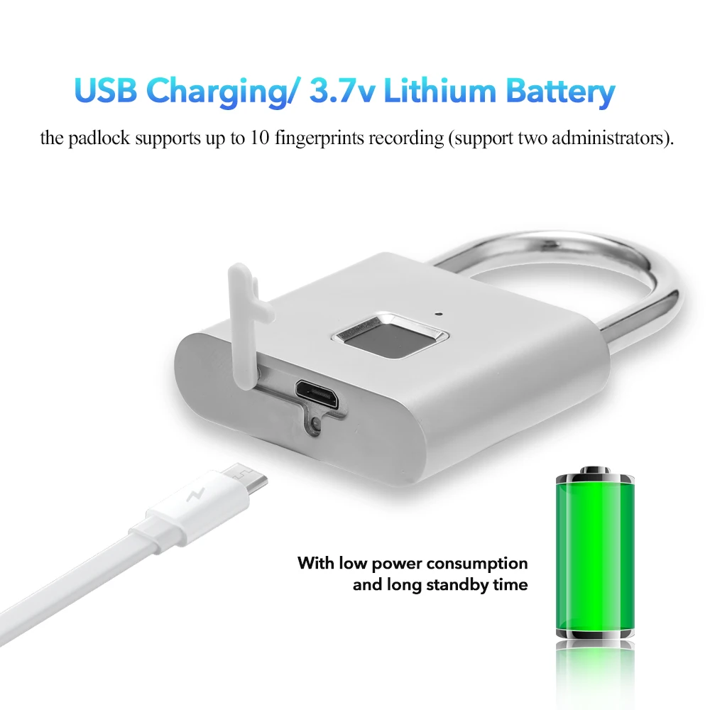 Умный дверной замок без ключа умный с быстрой разблокировкой USB зарядкой и