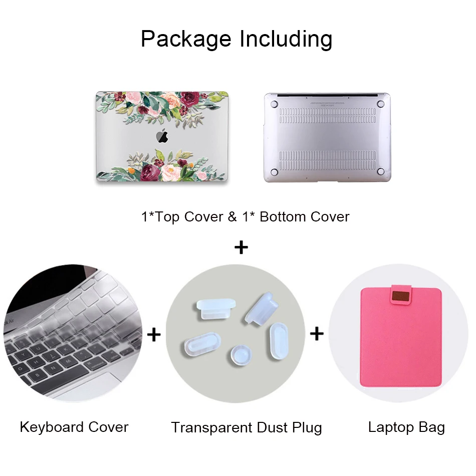 МТТ Акварель Цветы Crystal Case для Macbook Air 13 дюймов retina A1932 для apple macbook pro 13 15 Touch Bar A1989 A1990