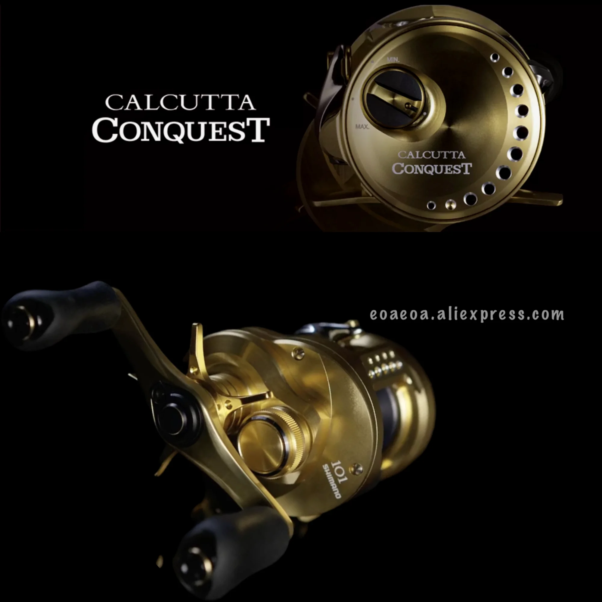 2021 Новое поступление Shimano завоевания Калькутта CQ 100HG 7 4: 1 220 г 13 + Макс Перетащите 4