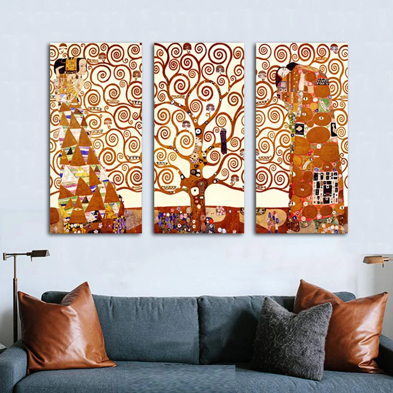 RELIABLI искусство Древо жизни Густав Климт картины на холсте Печать стене для