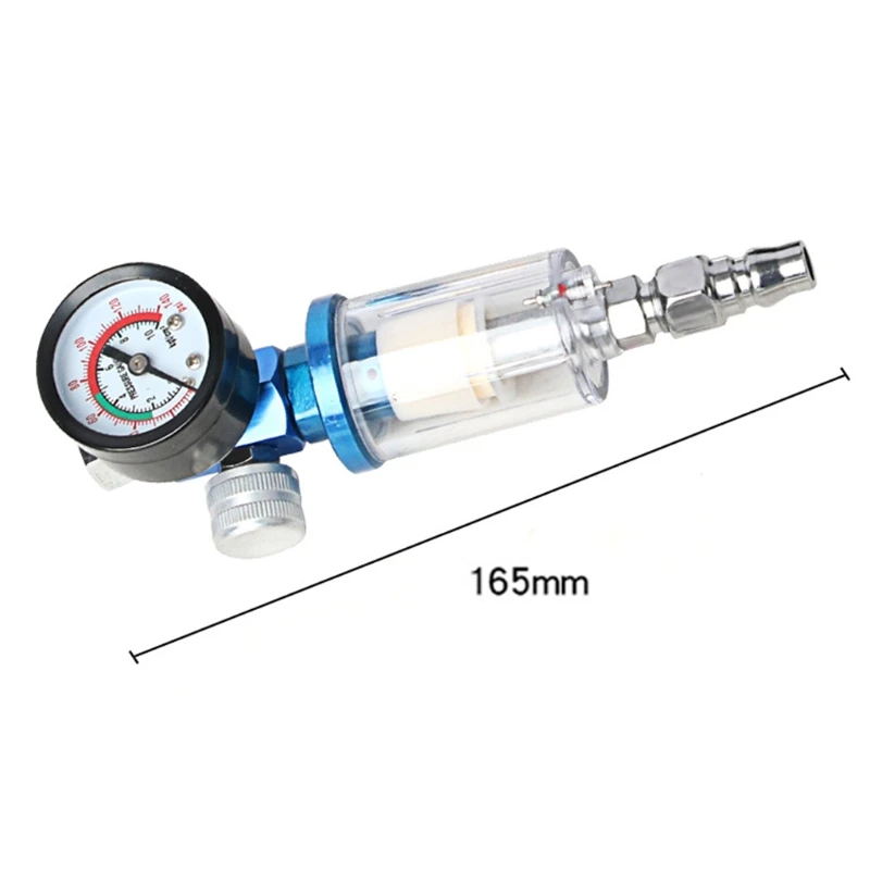 

Water Oil Separator Filter with Copper Fitler Core Internal thread Pressure Regulator Gauge Water/Oil Trap Separator