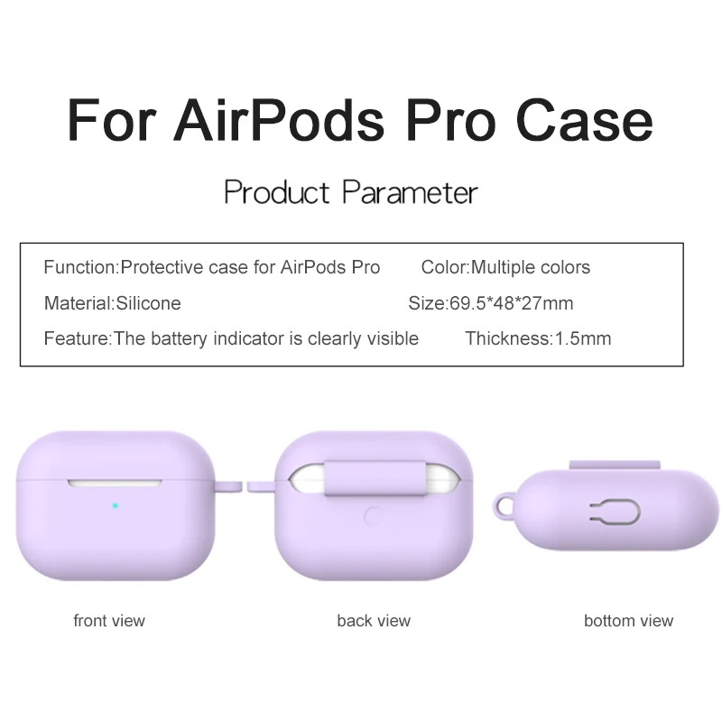 3 в 1 силиконовый чехол для Apple AirPods Pro беспроводные Bluetooth наушники защита от потери
