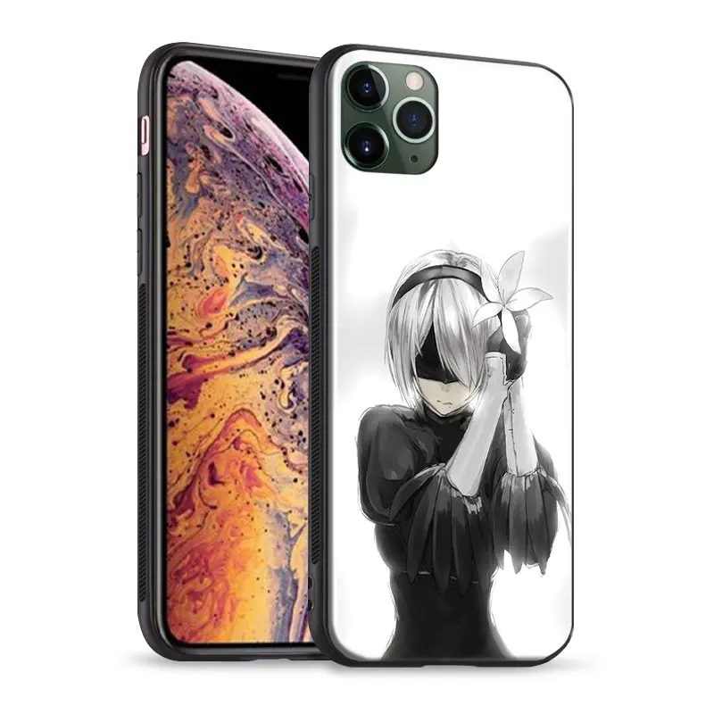 Чехол для телефона Nier Automata game girl мягкий силиконовый чехол iPhone SE 6s 7 8 Plus X XR XS 11 12 13 Mini