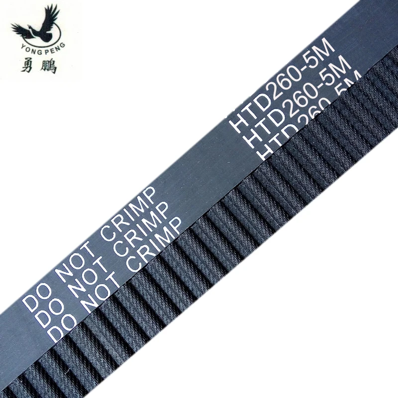 5 pieces HTD5M belt 260-5M-15 Teeth 52 Length 260mm Width 15mm 5M timing rubber closed-loop 260 HTD S5M Belt Pulley | Обустройство