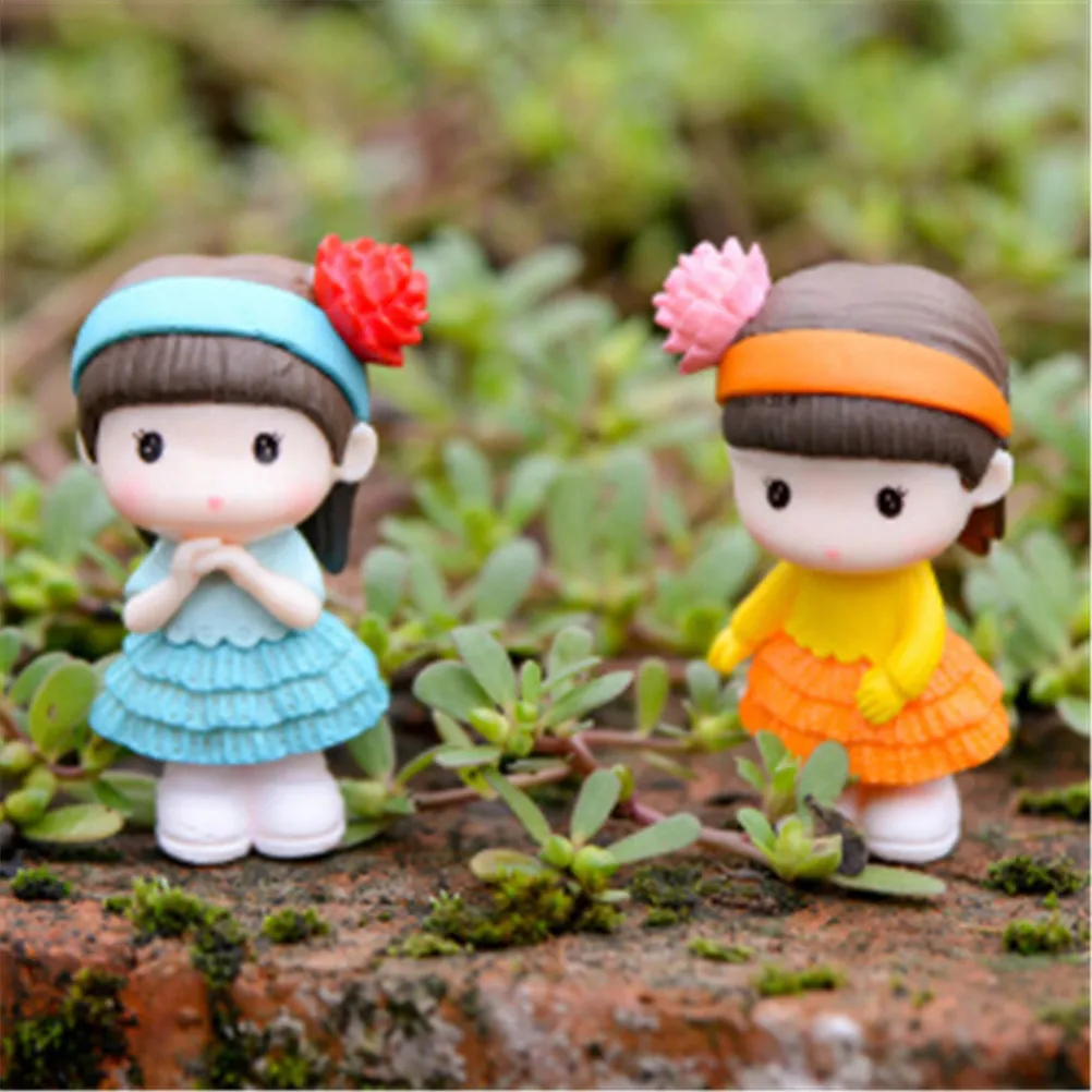 2 шт. миниатюрные украшения для бассейна и сада|Статуэтки миниатюры| |