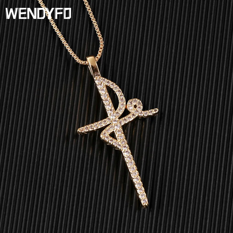 Новое поступление золотое ожерелье WENDYFO с изображением религии для мужчин и