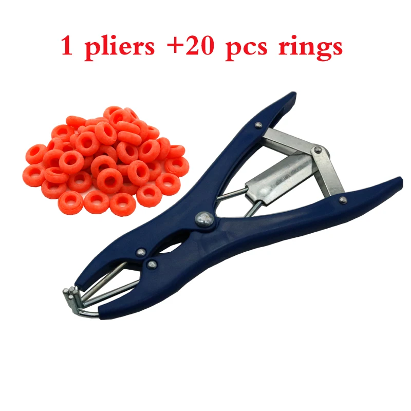 Плоскогубцы и резиновое кольцо для кастрации ветеринарного оборудования