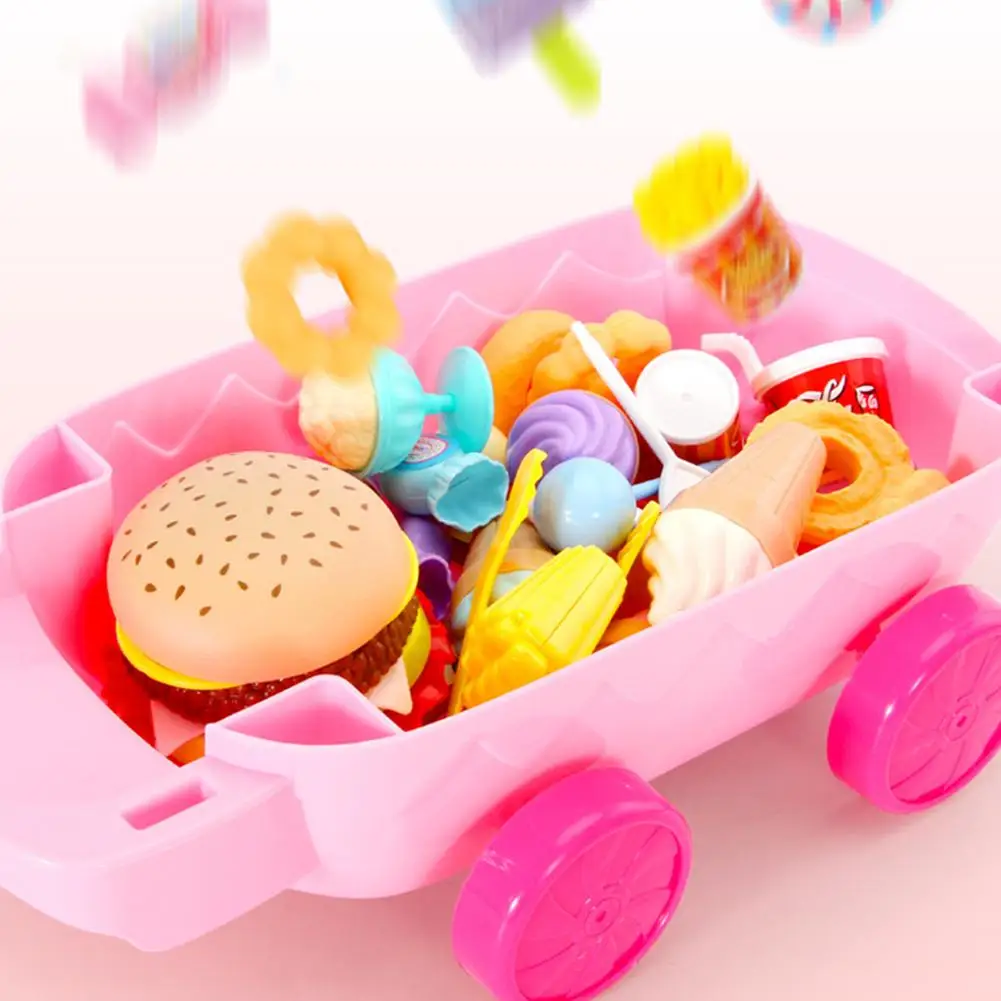 

Ice Cream Candy Trolley House Play Toys Cart Toy Set DIY Funny Mini House Play Educational Toys Pretend Play Toy Food Toys New