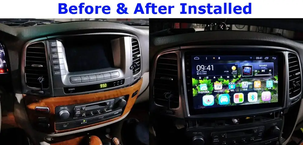 10 2 &quotAndroid 7 1 автомобильный DVD стерео для Toyota Land Cruiser 100 LC100 Lexus LX470 автомобильное