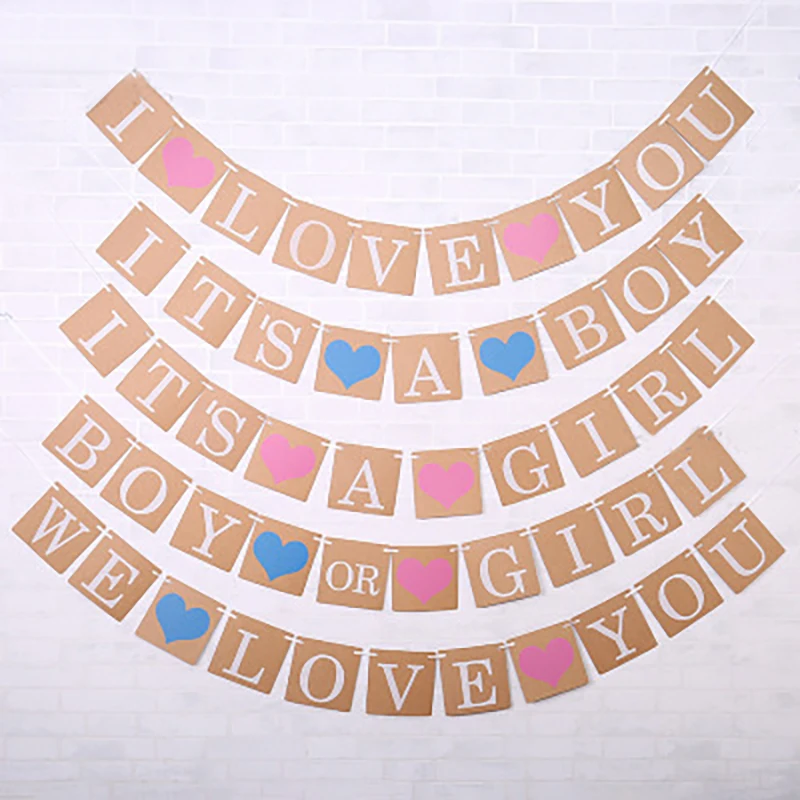 1 набор Бумажная гирлянда для мальчиков и девочек|Украшения своими руками