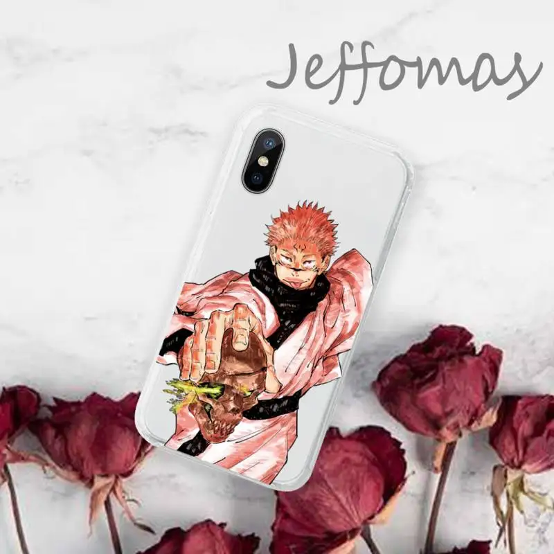 

Jujutsu Kaisen Phone Case Transparent soft For iphone 5 5s 5c se 6 6s 7 8 11 12 plus mini x xs xr pro max
