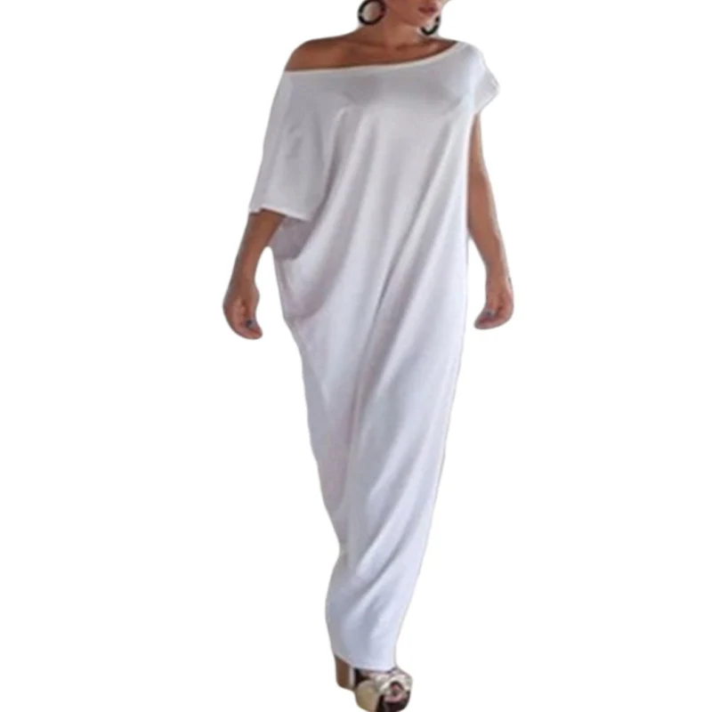 Длинное платье для женщин с открытыми плечами девочек запахом повседневные