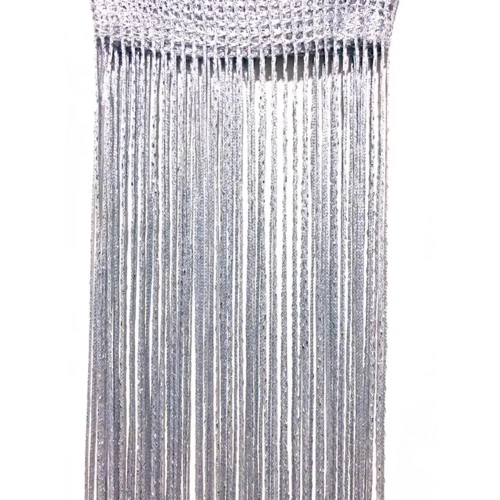 

Flashing Line Shiny Tassel String Door Curtain Window Room Divider Curtain Valance Home Decoration 20142.5cm For Dropshipping