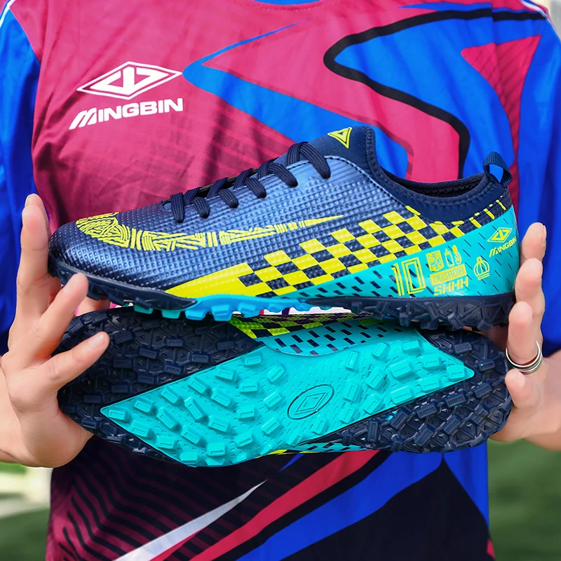 Мужские длинные шипы бутсы Cleat детская спортивная обувь для тренировок