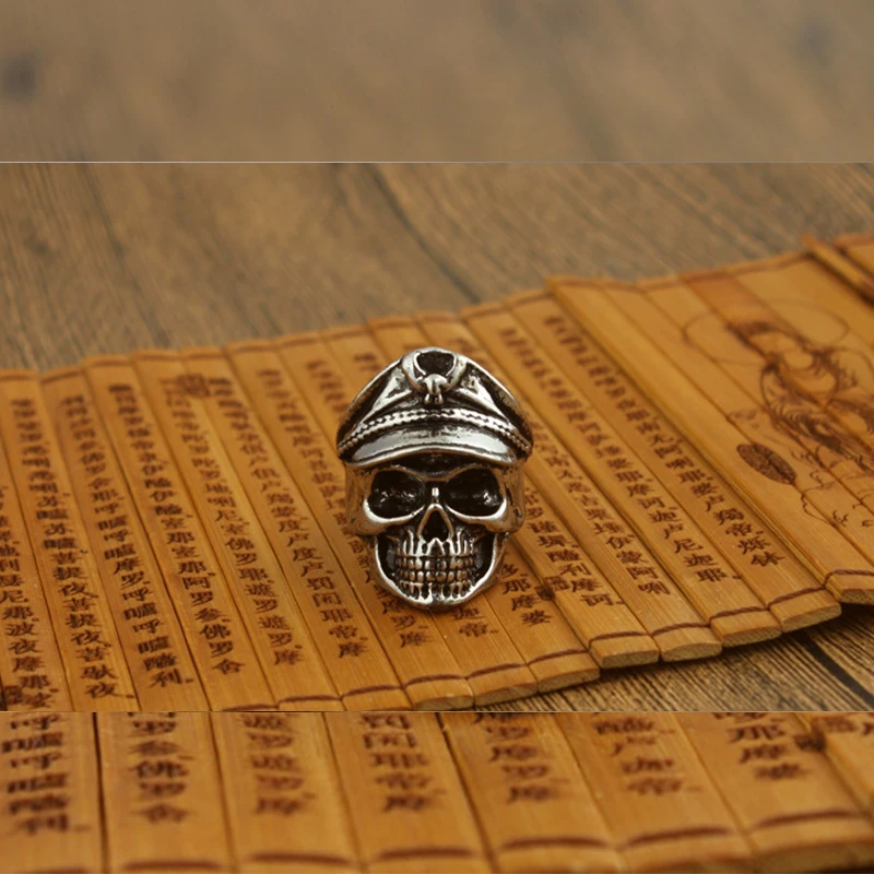 StreamPunk Стиль кольца с черепом Прохладный индивидуальное из титановой стали